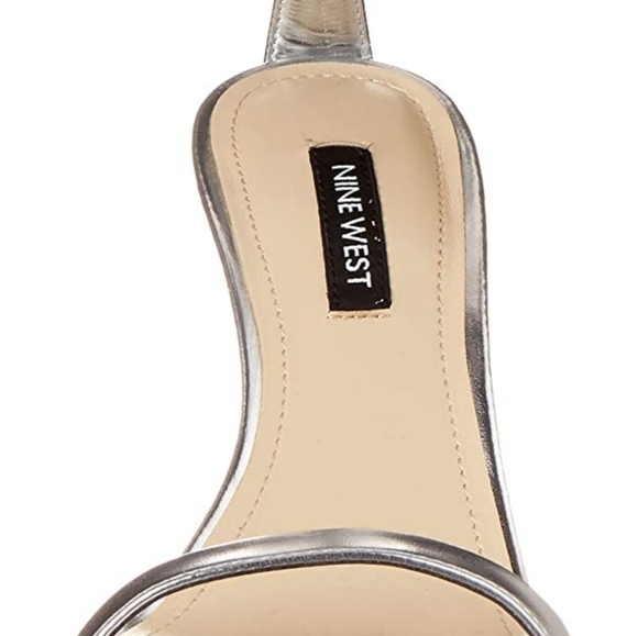 Nine West Yess Dress Sandals Size 8M Silver - Picture 4 of 6